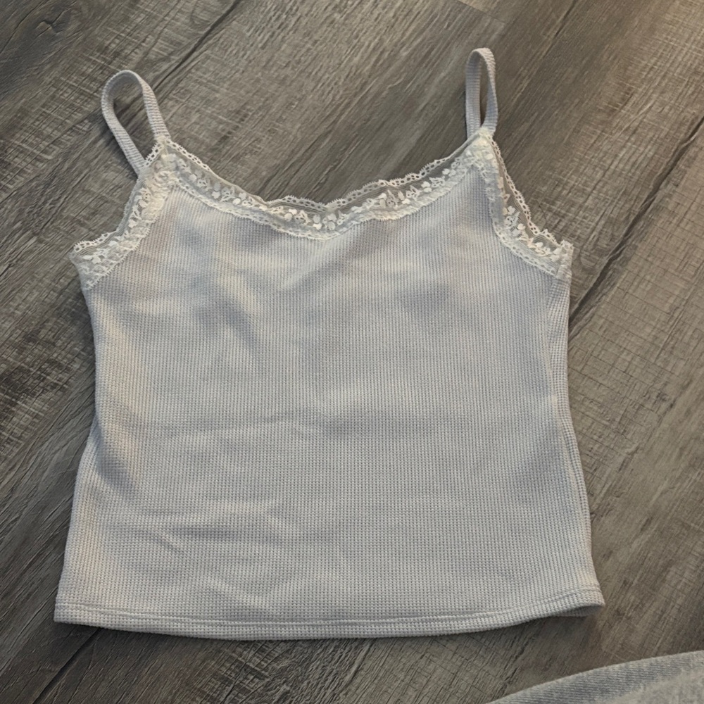 Gilly Hicks Light Gray Lace Camisole